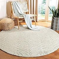 Vista 21 de Martha Stewart x SAFAVIEH - Colección de alfombras de área, alfombra de 2 pies 3 pulgadas x 10 pies, gamuza beige, lana y viscosa hecha a mano