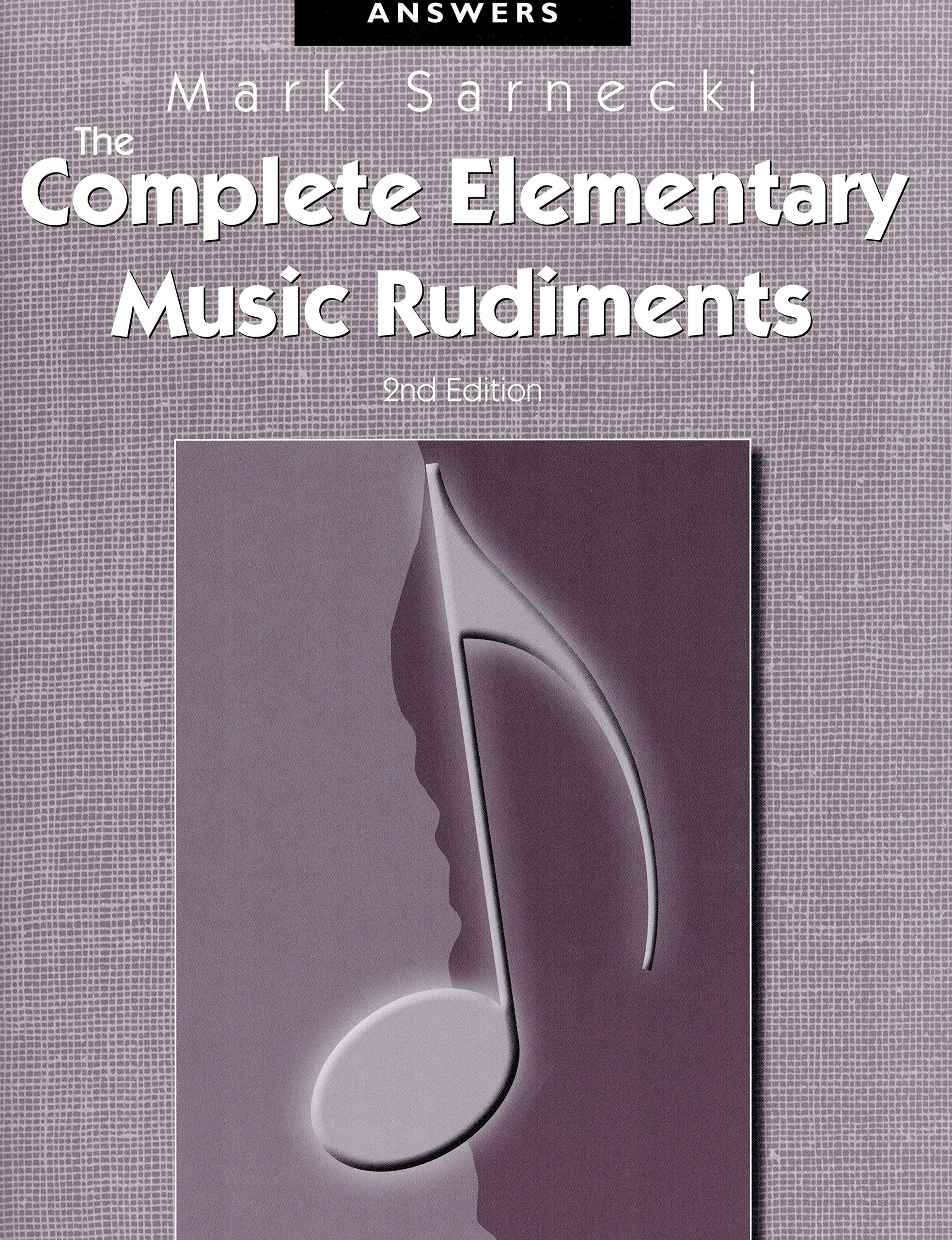 TSCRA - The Complete Elementary Music Rudiments, 2nd Edition: Answer Book
