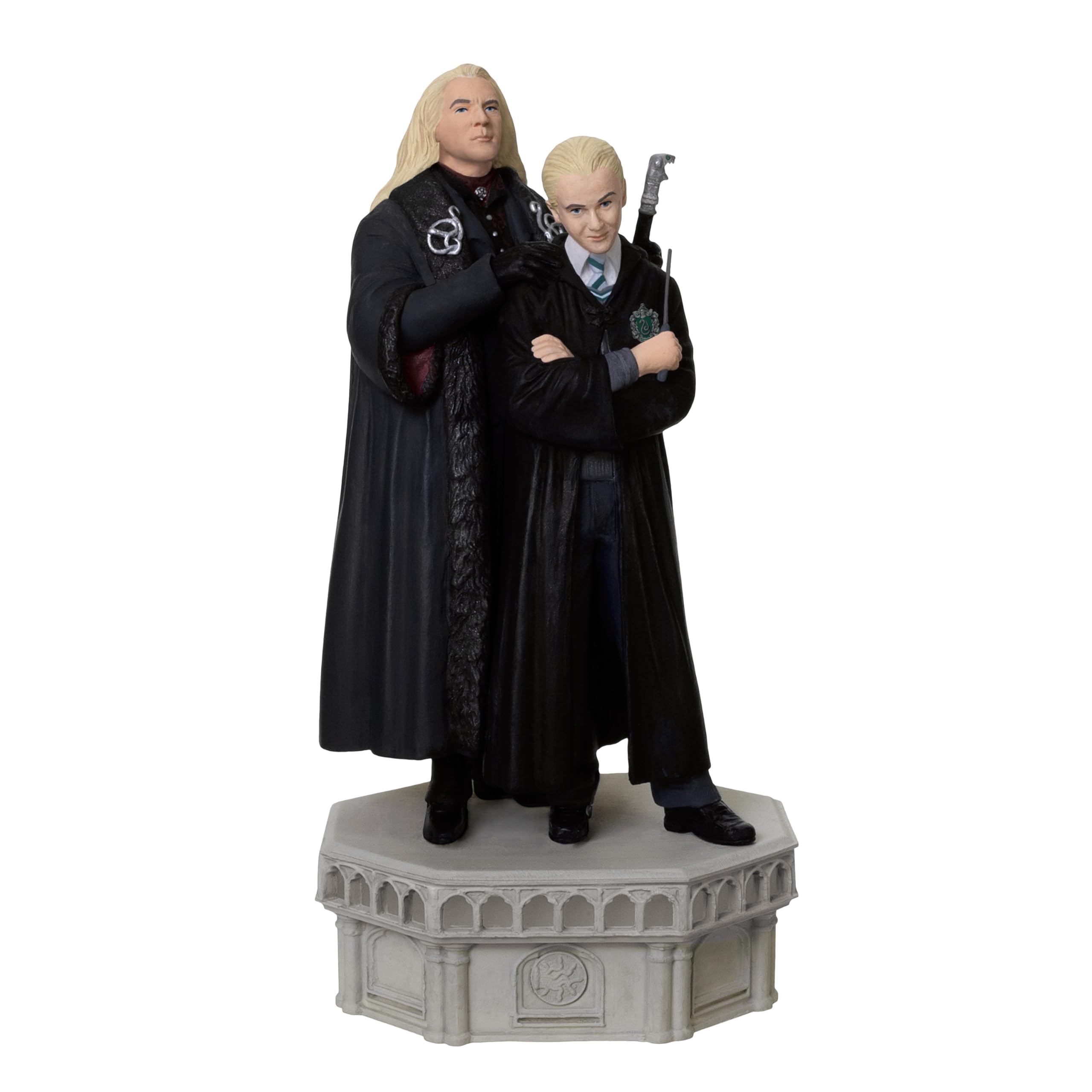 Hallmark Keepsake Christmas Ornament 2025, Harry Potter and The Chamber of Secrets Collection Lucius and Draco Malfoy with Light and Sound, Gifts for Harry Potter Fans