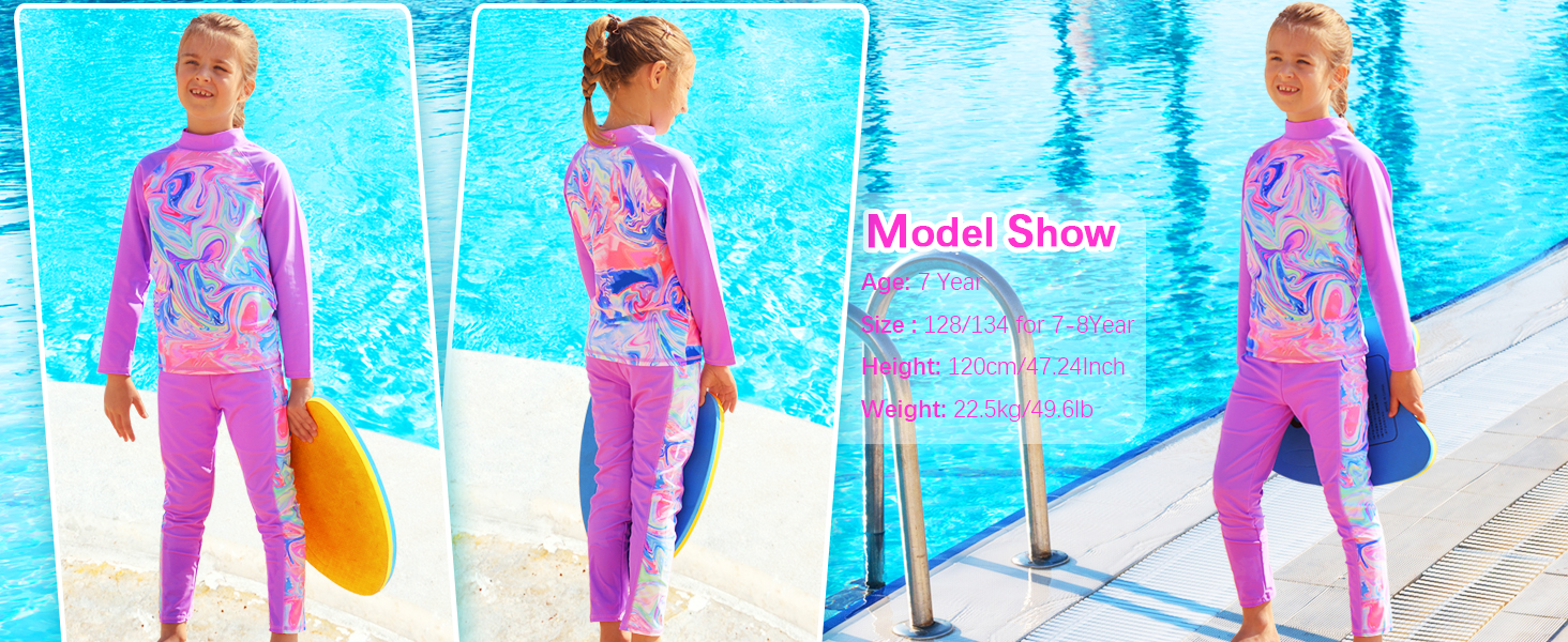 TFJH E Traje De Baño Para Niños Con Protección Solar UPF 50 UV 2 Piezas De Traje De Bano De Peces 3