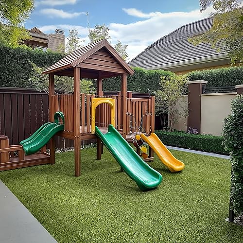 Miniatura 17 de MSI Alfombra de césped artificial de 1.496 in de grosor para exteriores, césped artificial para perros, césped artificial, césped para mascotas,