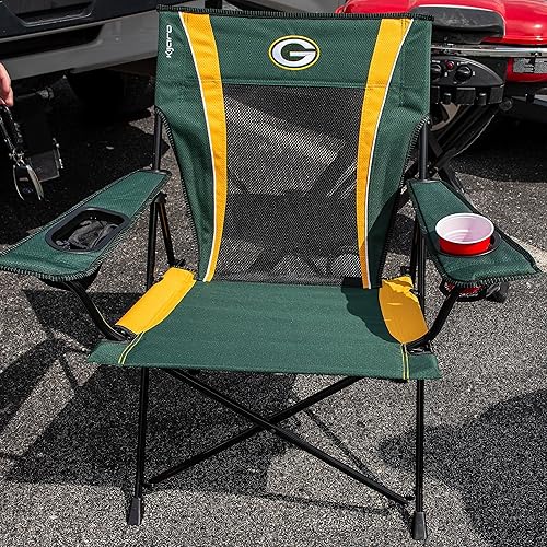 Miniatura 9 de Kijaro Silla plegable para ventilador deportivo, 26 pulgadas de largo x 35.5 pulgadas de ancho x 37 pulgadas de alto, Green Bay Packers