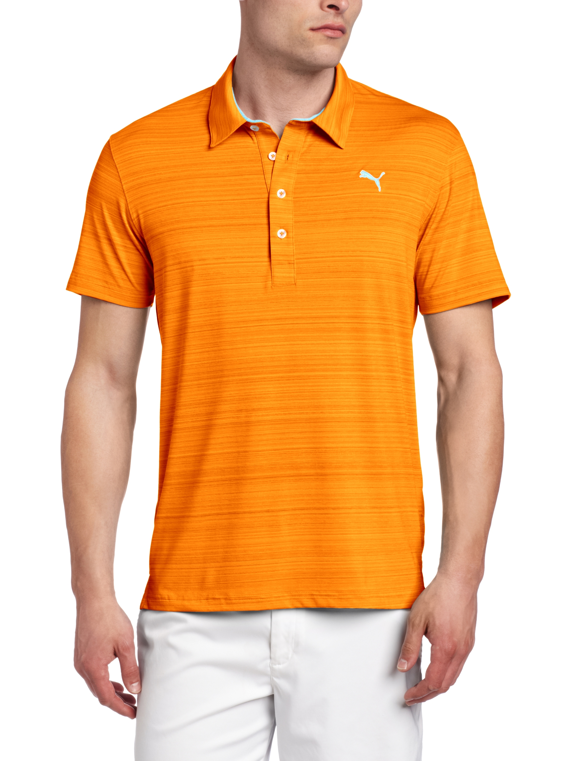 Puma Golf NA Men's Barcode Stripe Polo Tee
