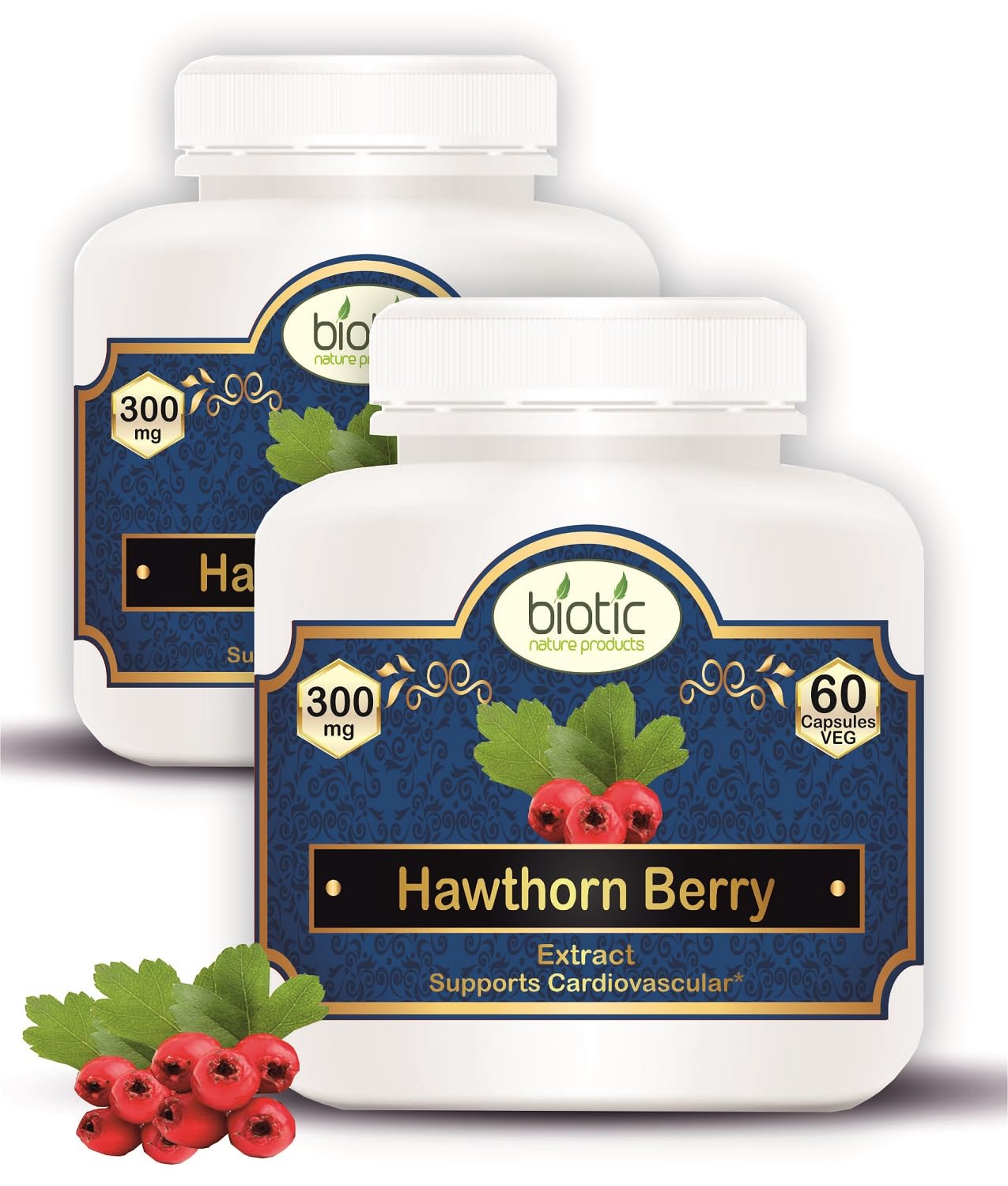 Biotic Natural Hawthorn Berry Capsules 300mg Extract - 120 Veg Capsules (B09W1FDMF7) Amazon Price History, Amazon Price Tracker