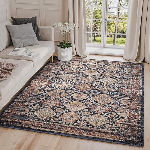 Abani Babylon Collection - Alfombra tradicional multicolor de 4 x 6 pies, alfombras clásicas turcas envejecidas estilo vintage