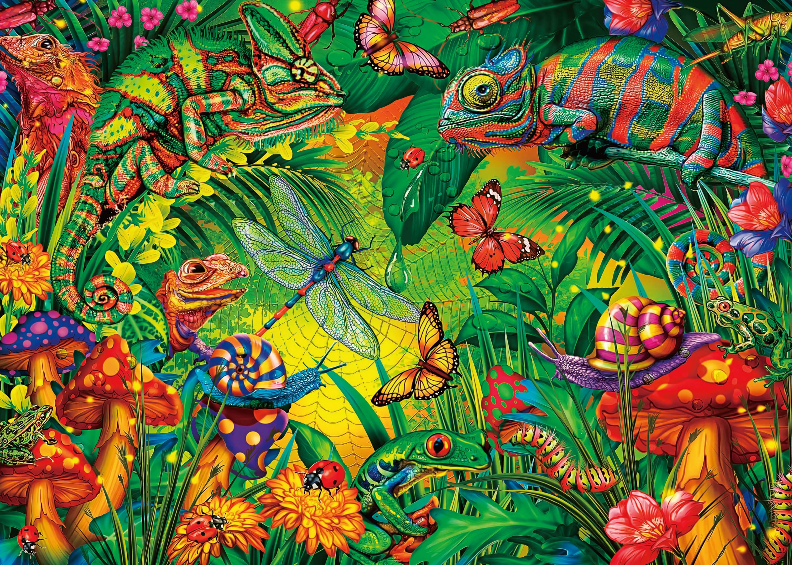 AveJoys Jigsaw Puzzles for Adults 1000 Piece Chameleon 27.56 x 19.69 Inch Jigsaw Puzzle for Adults 1000 Pieces Educational Game Challenge Animals Puzzle for Adult