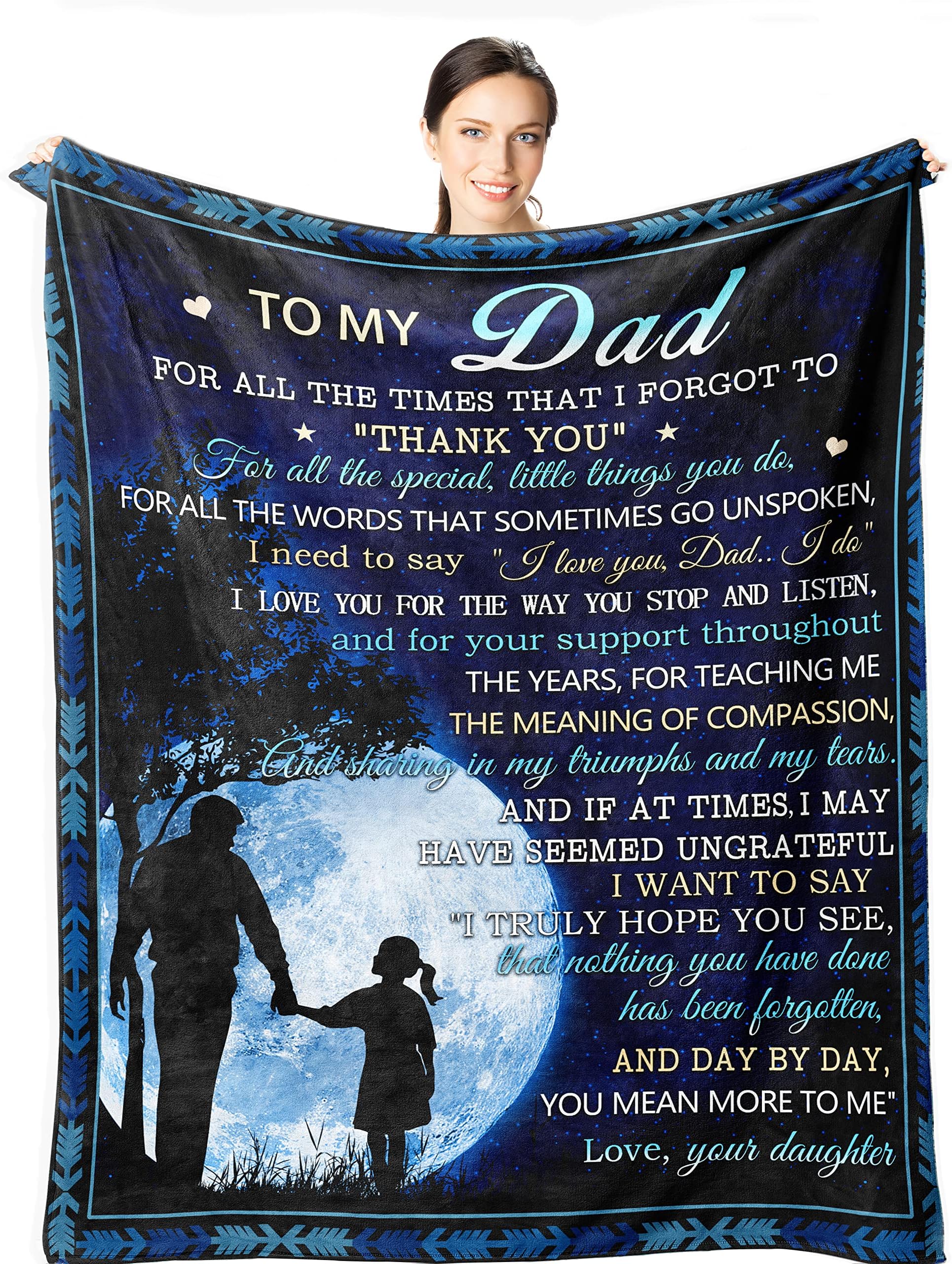 Dad Blanket Gifts from Daughter Dad Birthday Gifts Ideas