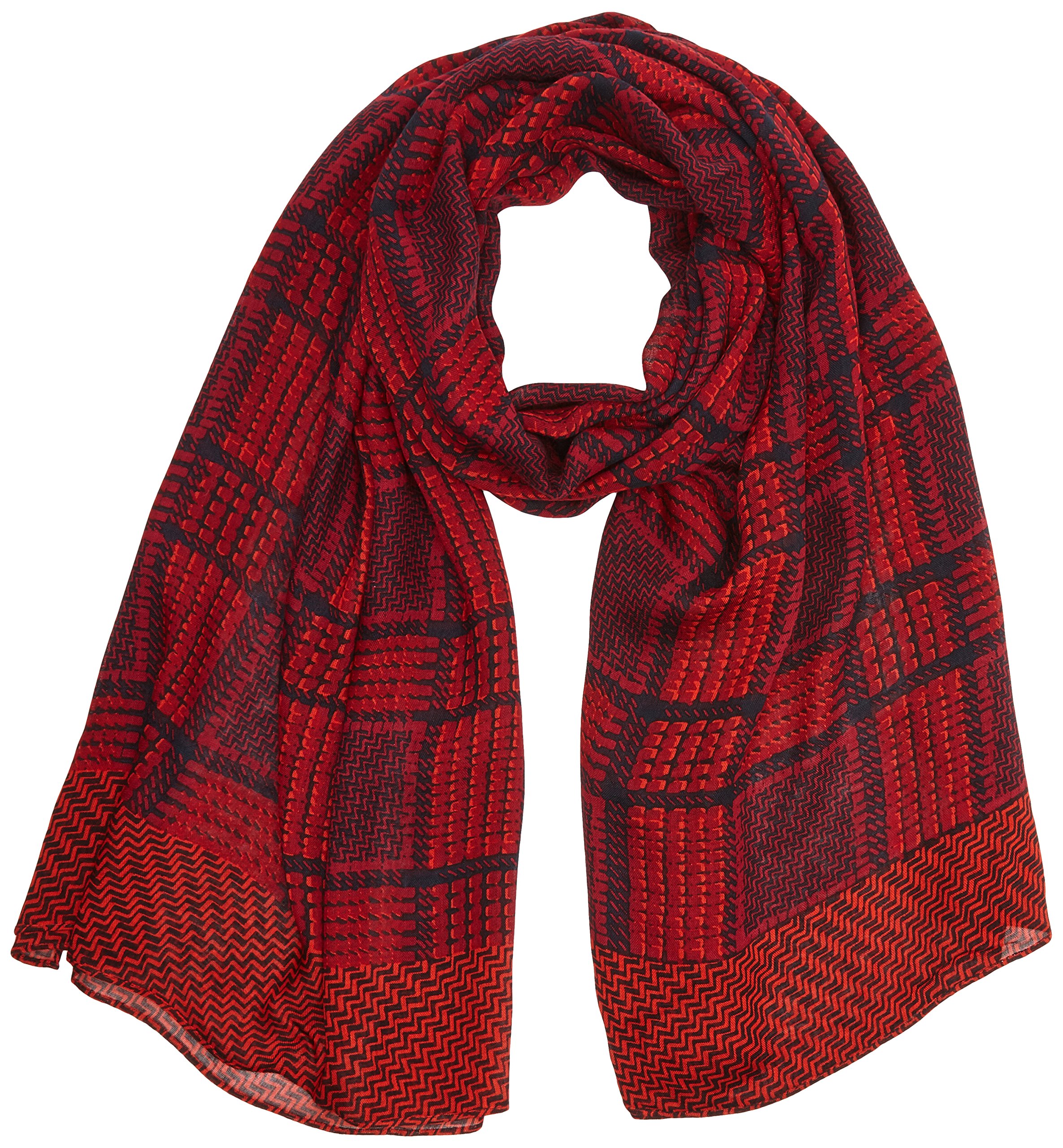 Kipling Kipling Women's Multicoloured (Check Mix) Kipling Viscose Scarf Checkered Scarf, One Size