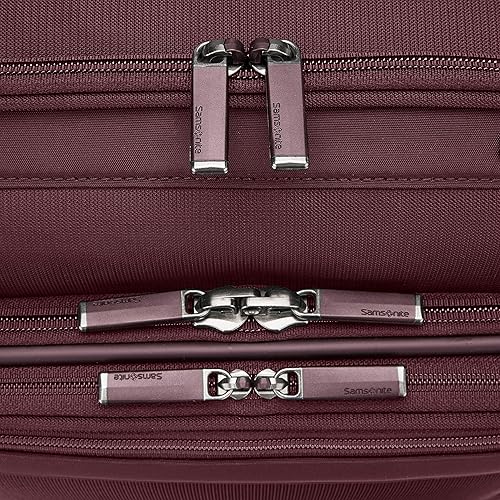 Miniatura 3 de Samsonite Lineate DLX Softside - Equipaje expandible con ruedas giratorias, Merlot, Merlot, Lineate Dlx Softside - Equipaje expandible con ruedas