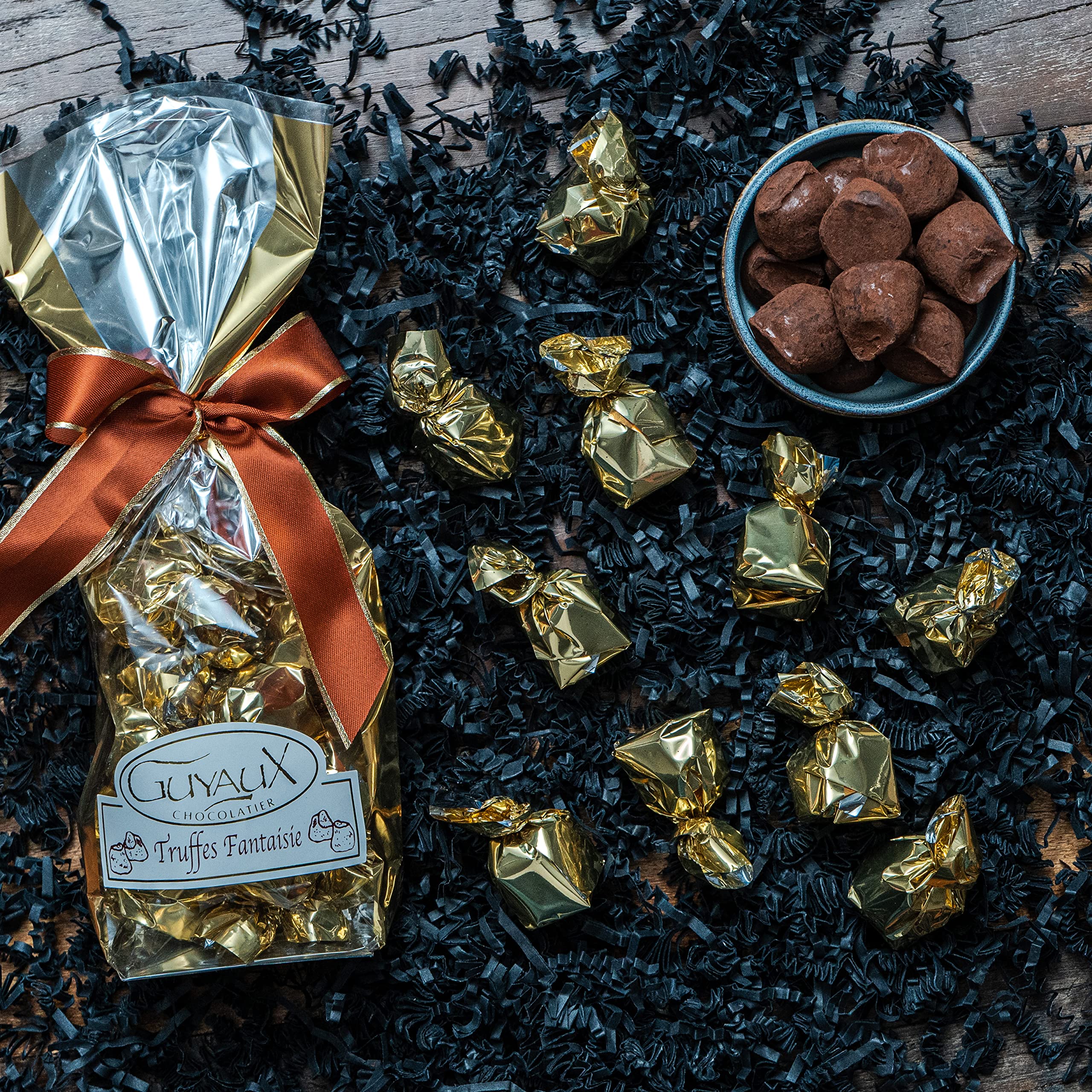 Geschenkset Prosecco DOC mit Schokoladentrüffeln Präsentverpackung