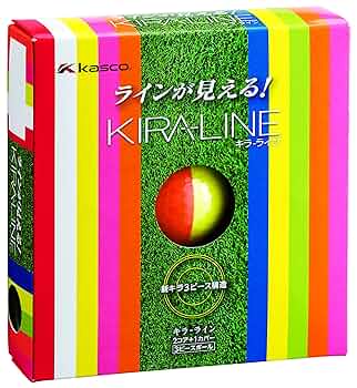 Amazon.co.jp: キャスコ(Kasco) ゴルフボール KIRA LINE 6個入り