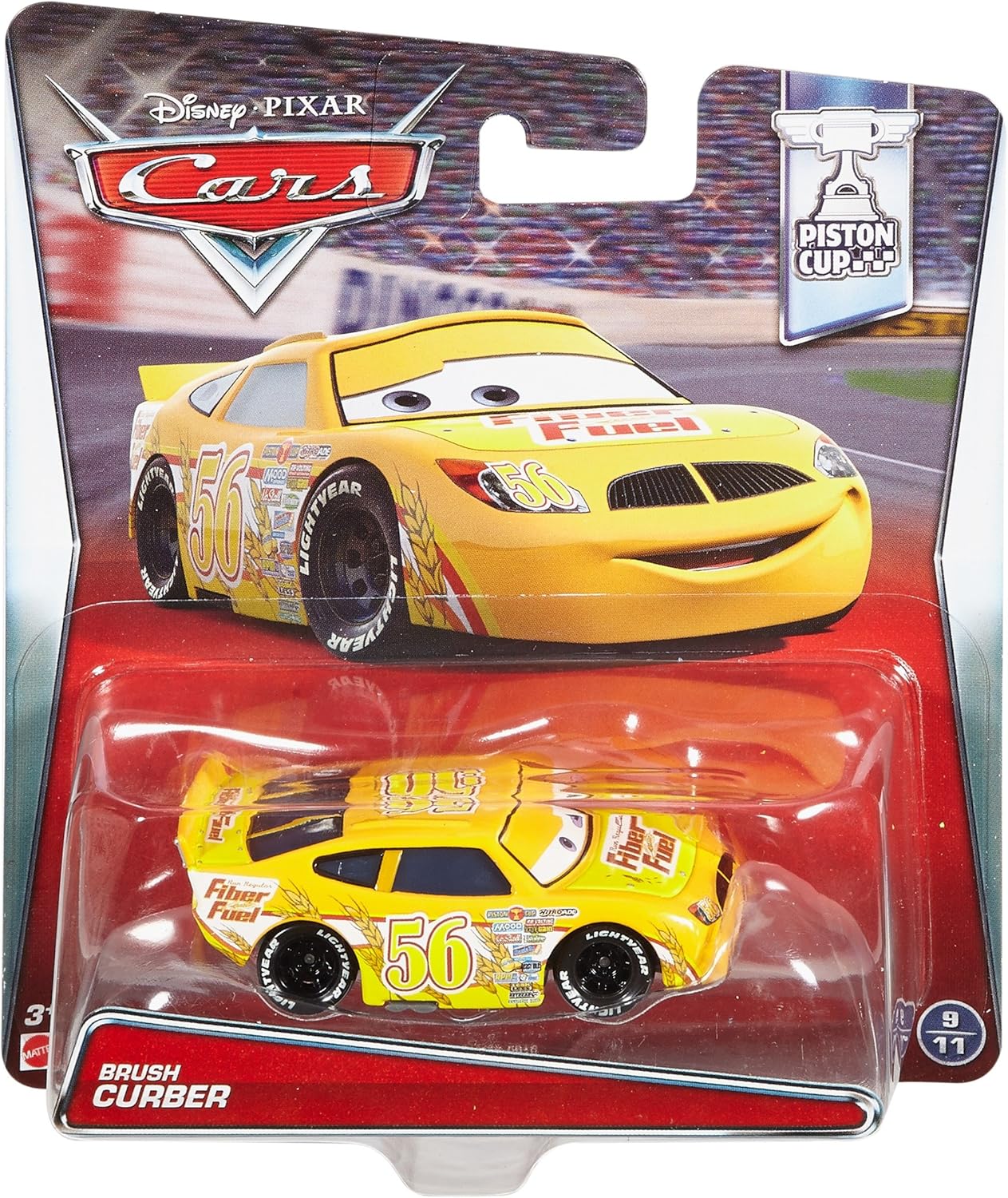 Disney Pixar Cars Fiber Fuel Brush Curber Die-cast Vehicle
