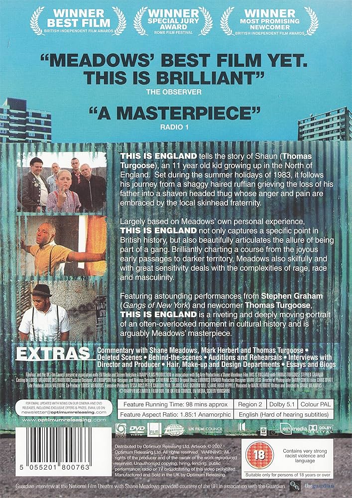 This Is England (2 Disc Edition) [DVD]: Amazon.co.uk: Thomas