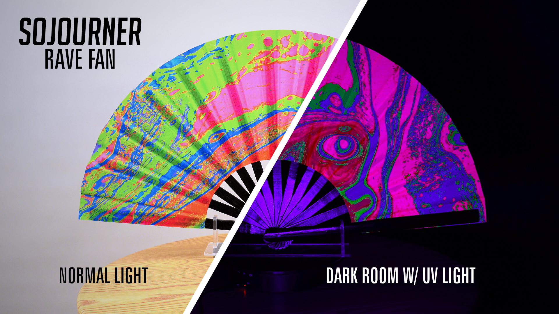 Watch Psychedelic 1 - Rave Fan Clack Fan Hand Fan for Raves on Amazon Live