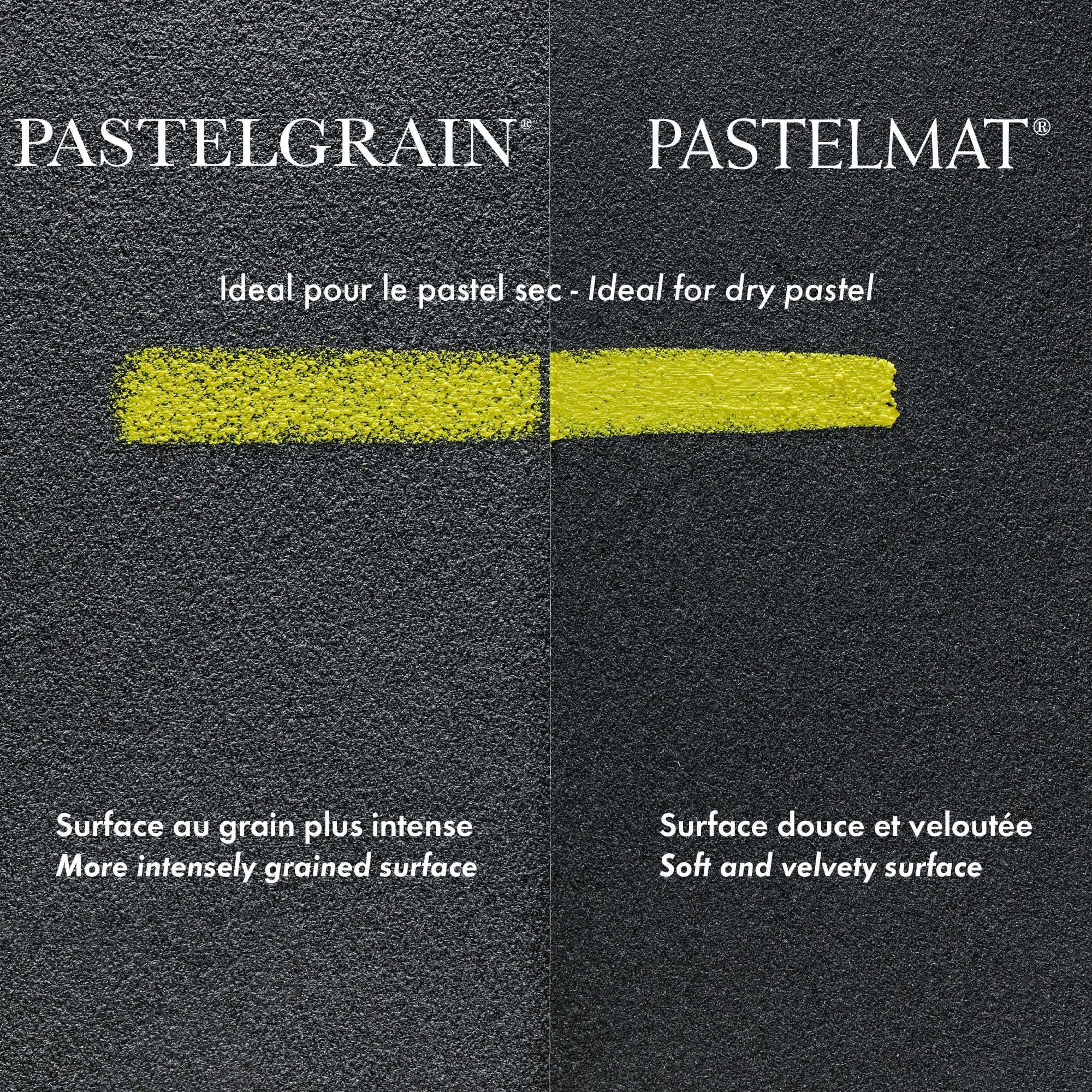 Clairefontaine 96054C Blocco collato Pastelmat n°7 - 12 Fogli di carta Speciale per Pastelli secchi - 30x40 cm 360g - 4 Colori Assortiti - Divisori in carta Cristal