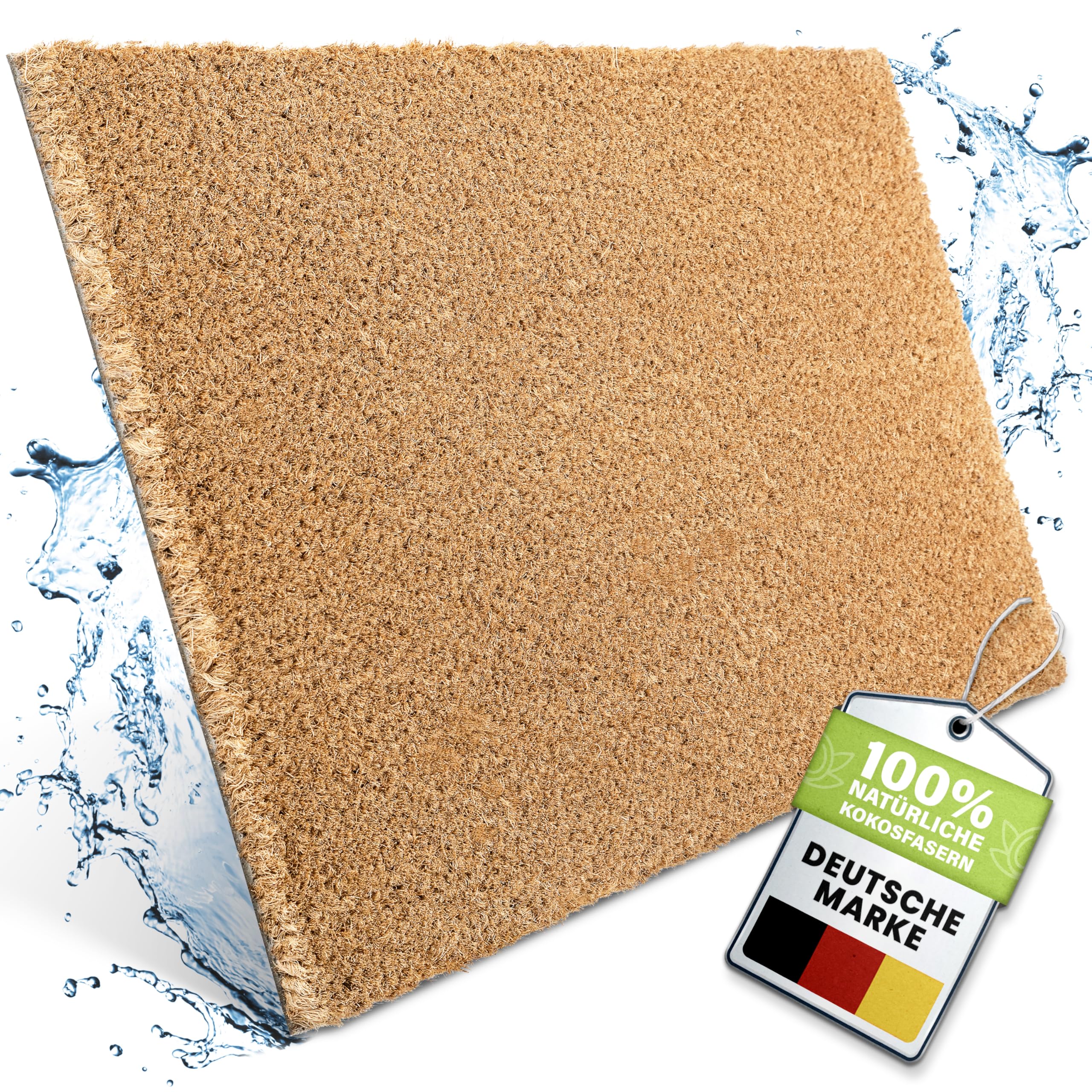 Bodenständig® Fußmatte Kokos [Wetterfest] - extrem robust - Fußabtreter außen - die Kokosmatte Fußmatte außen wetterfest. Fussmatte aussen 40x60 cm