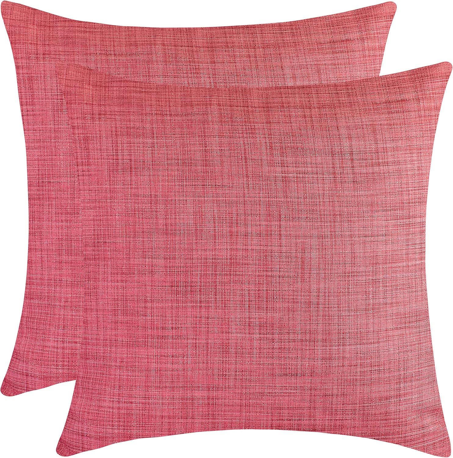 The White Petals Rose Pink Throw Pillow Cover (18x18 inch