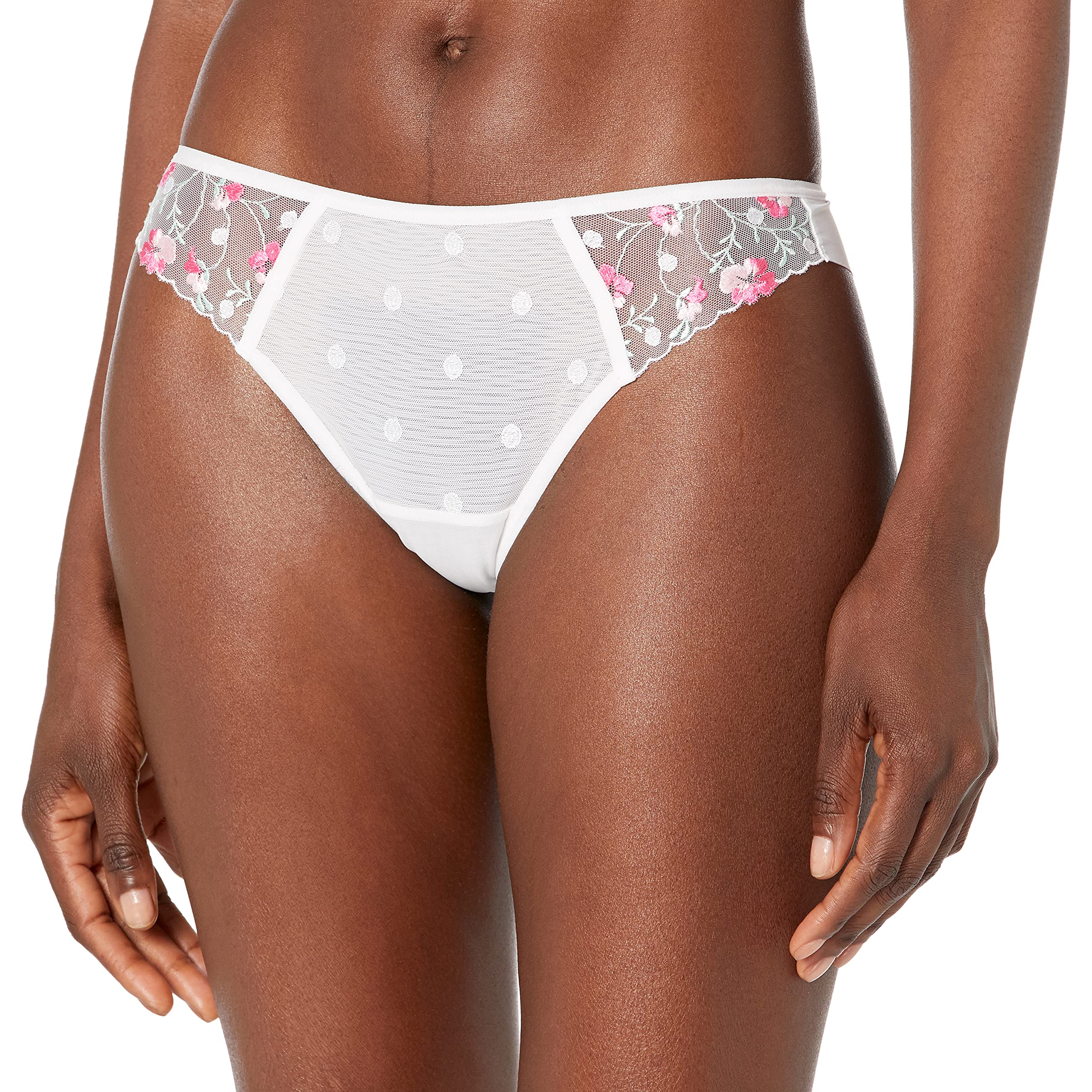 Freya Women's Awakening Brazilian Bikini Style Underwear, White, Medium