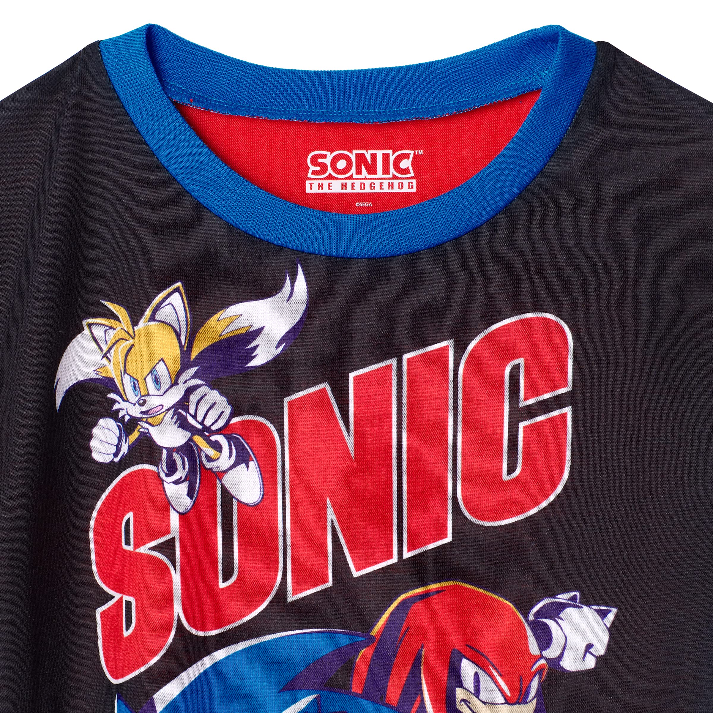 Sonic The Hedgehog Pigiama per bambini in 4 pezzi per dormire
