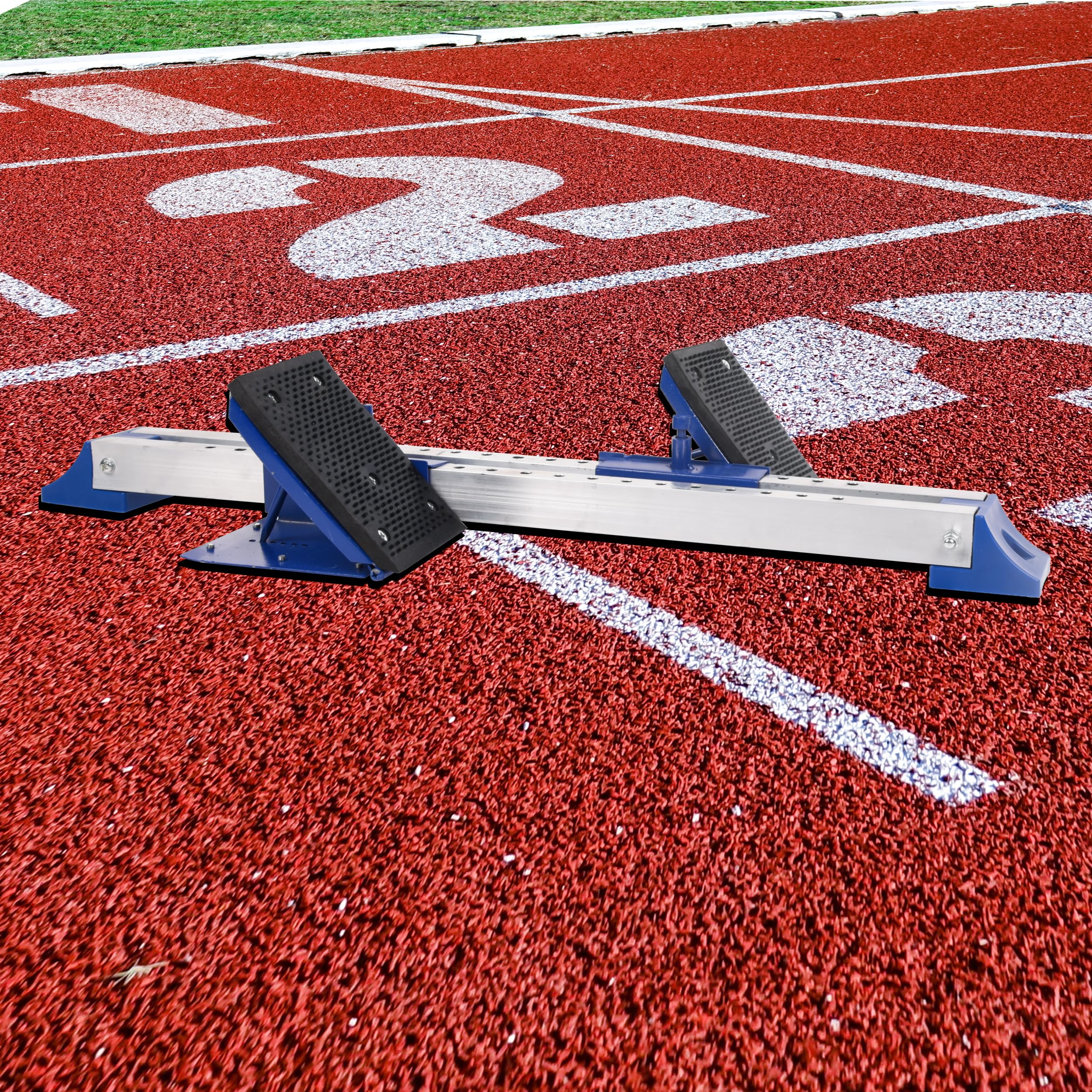 Red Cinder Track Material Track Starting Blocks For Sprinting, 6 Angle