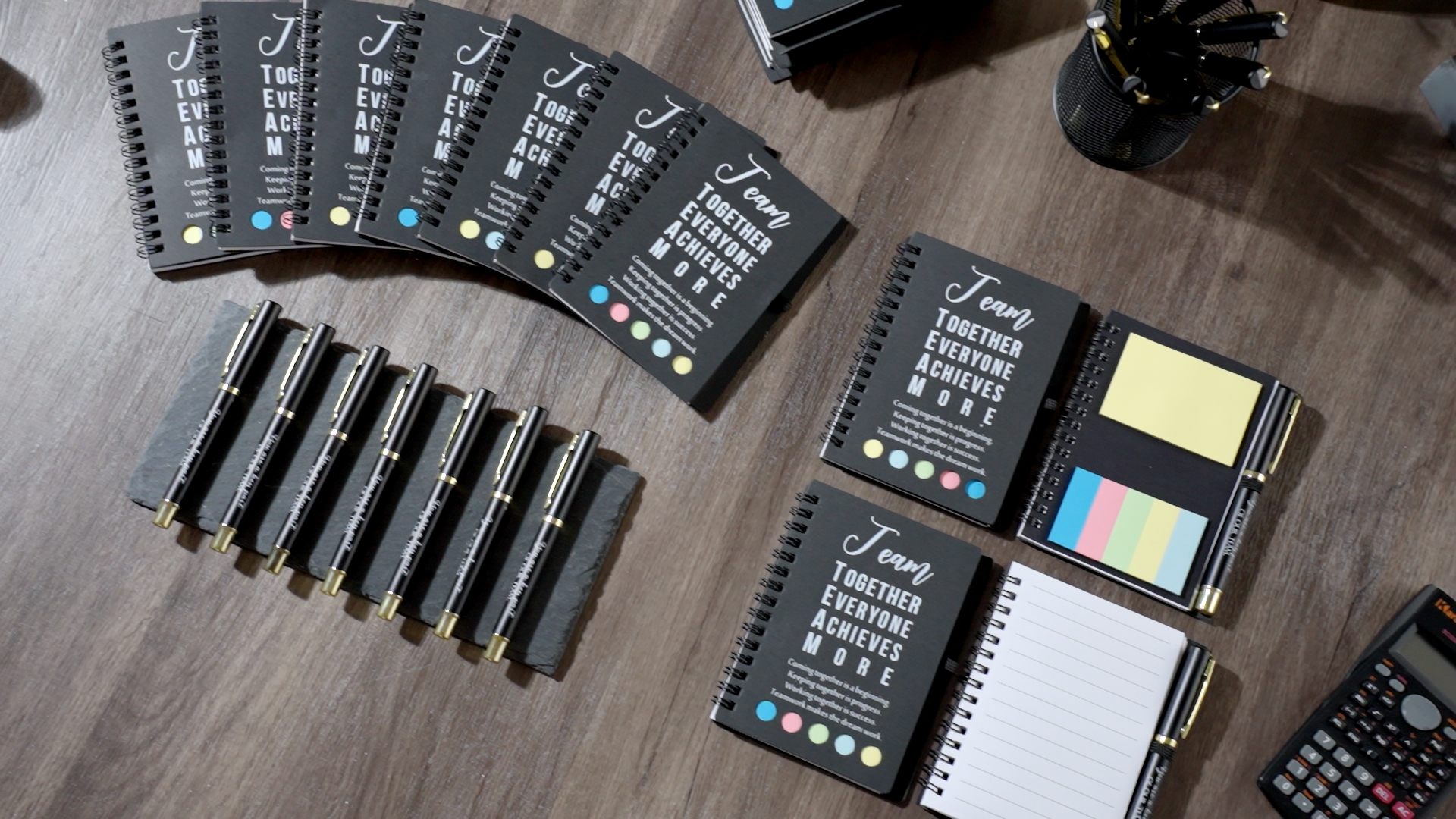Cuadernos En Espiral Con Bolígrafos Jetec, 25 Juegos