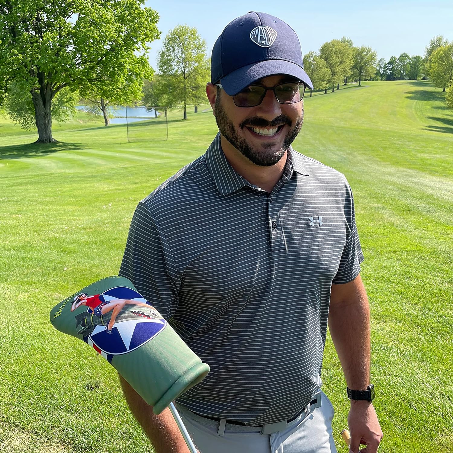 Military Bombs Away | BeeJoss Golf Club Headcovers | Driver, Fairway & Hybrid Sizes- All Sold Separately | Handmade in USA