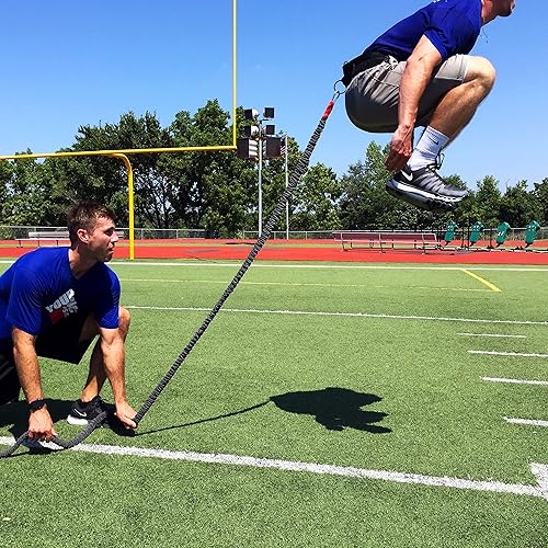 Miniatura 3 de Kbands Speed Reactive Stretch Cord - Cinturón ajustable, correa de anclaje, cable de resistencia doble, acelerador de sobrevelocidad, FX vertical