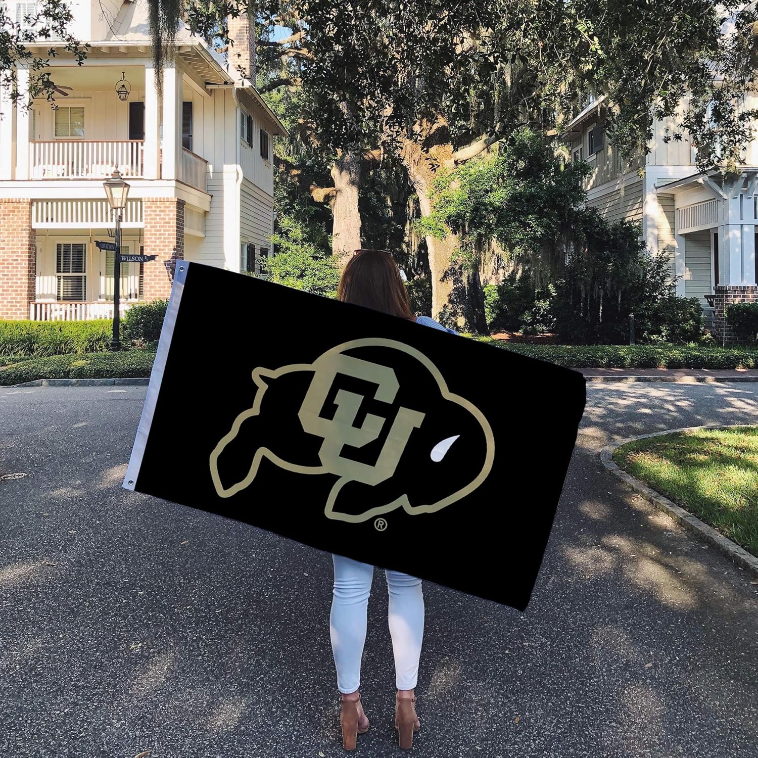 Desert Cactus University of Colorado UC Flag - 3 x 5 Feet Buffaloes Banner, Indoor/Outdoor Durable Fabric, 100% Polyester Design (Style 3) - Image 5