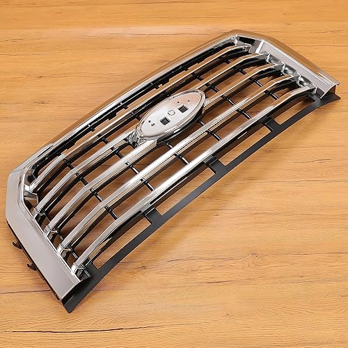 Miniatura 3 de HECASA Rejilla compatible con Ford F150 F-150 2015-2017 Reemplazo para FO1200582 FL3Z8200EA Parachoques Delantero Superior Parrilla de Capó Parrilla