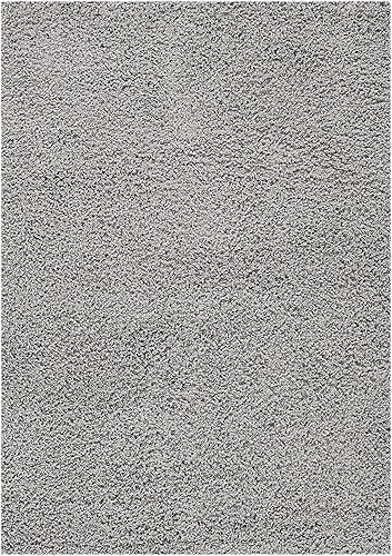 Vista 131 de SAFAVIEH Venus Shag Collection - Alfombra decorativa, 2 pies 7 pulgadas x 5 pies, color marfil, diseño sólido, no desprende pelusa y de fácil