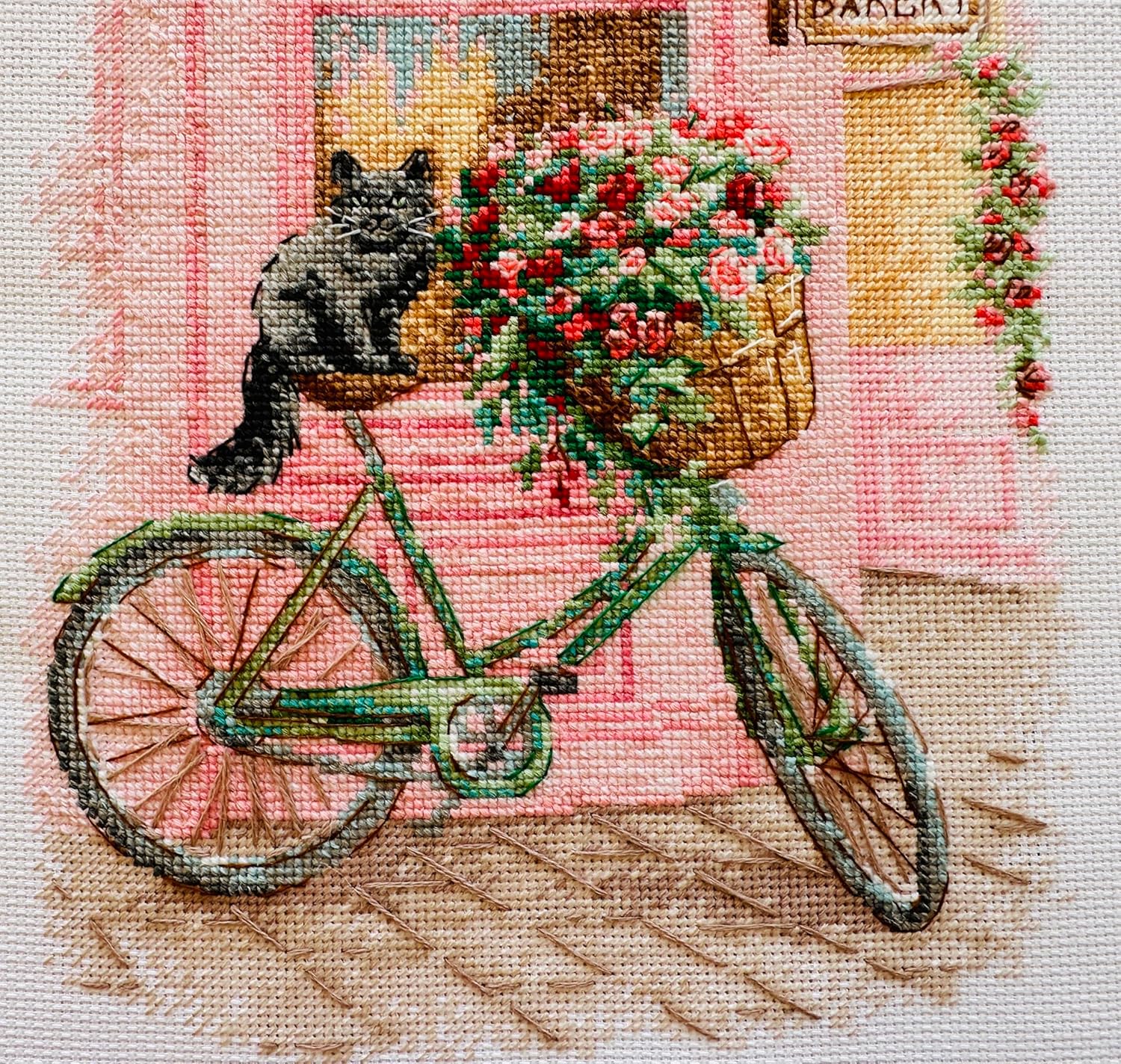 RIOLIS - Blooming Trip 2246, Animals Cross Stitch Kits 8¼"x11¾, Cross Stitch Kits for Beginners & Advanced, Crossstitching Kit Adult, Embroidery Counted Stitching Kit