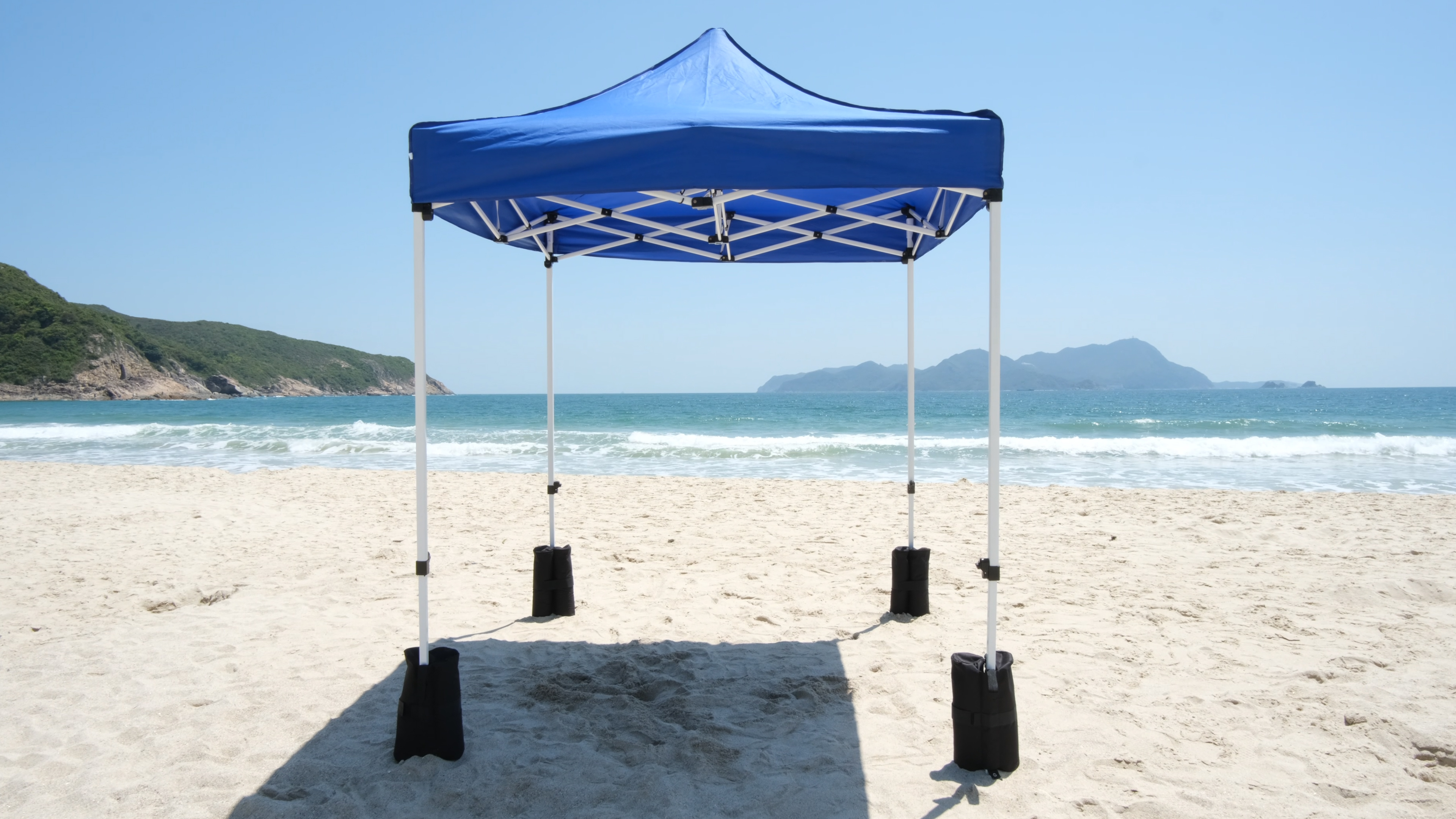 Stabilisateur Tente 4 Poids Pour Tonnelle En Oxford 600D - 20x50cm - Sacs De Sable Remplissables Avec Bandes Velcro - Imperméable Sacchi Sabbia Per Gazebo