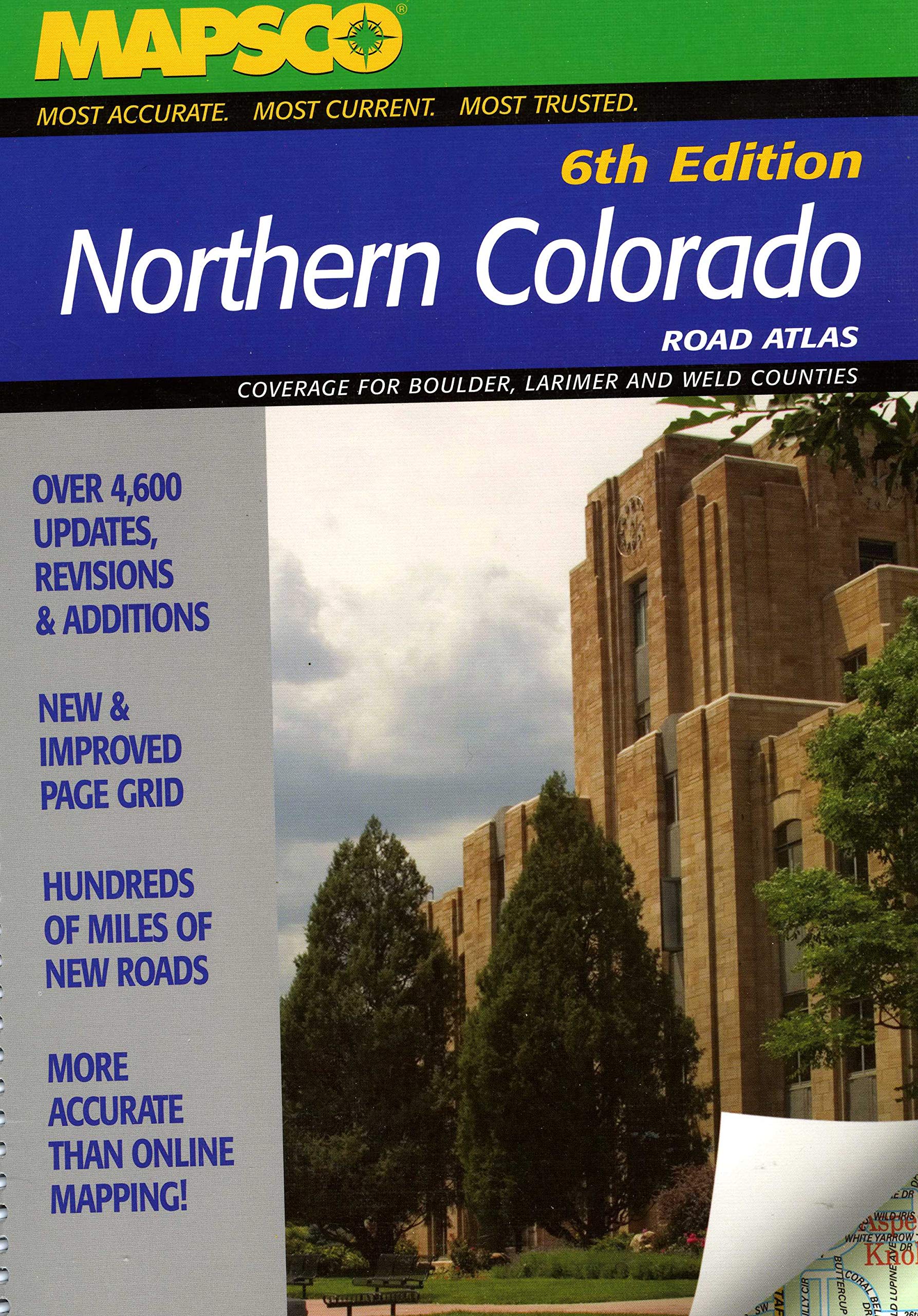 Mapsco Northern Colorado Road Atlas: Coverage for Boulder, Larimer and Weld Counties [Idioma Inglés]