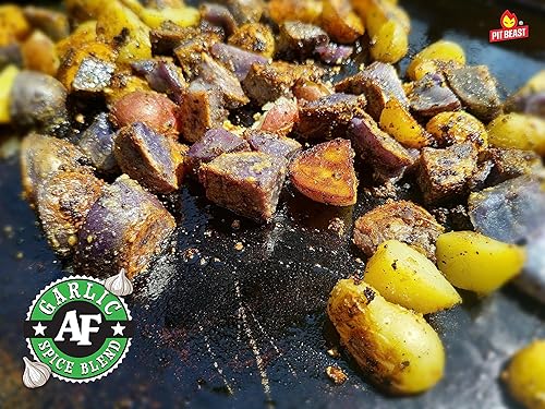 Miniatura 6 de Pit Beast Ajo AF - Condimento para barbacoa de ajo, sal y pimienta | Mezcla de especias de sabor extremo a ajo para todo uso | Pollo, pasta,