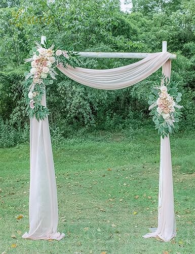 Miniatura 2 de Flores de arco de boda, flores artificiales para decoración, guirnalda de flores grandes para estilos bohemios, decoración floral de ceremonia de