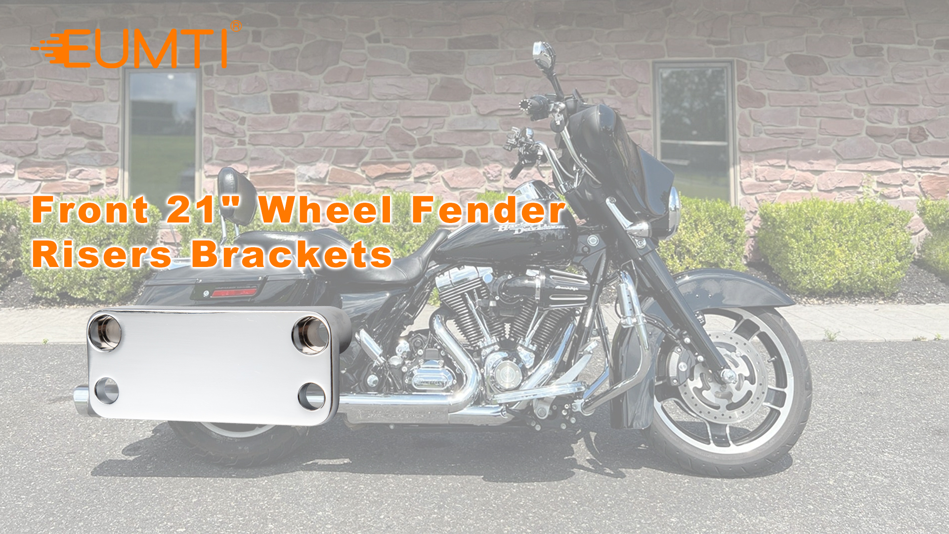 Front Fender Riser Kit FXSTS Fender Bracket Chrome Front Fender Mount Kit For Harley Softail ...