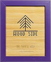 Vista 23 de Portarretratos de póster de madera rústica 11x17 - Madera maciza natural ecológica con acabado envejecido para montaje en pared - Azul