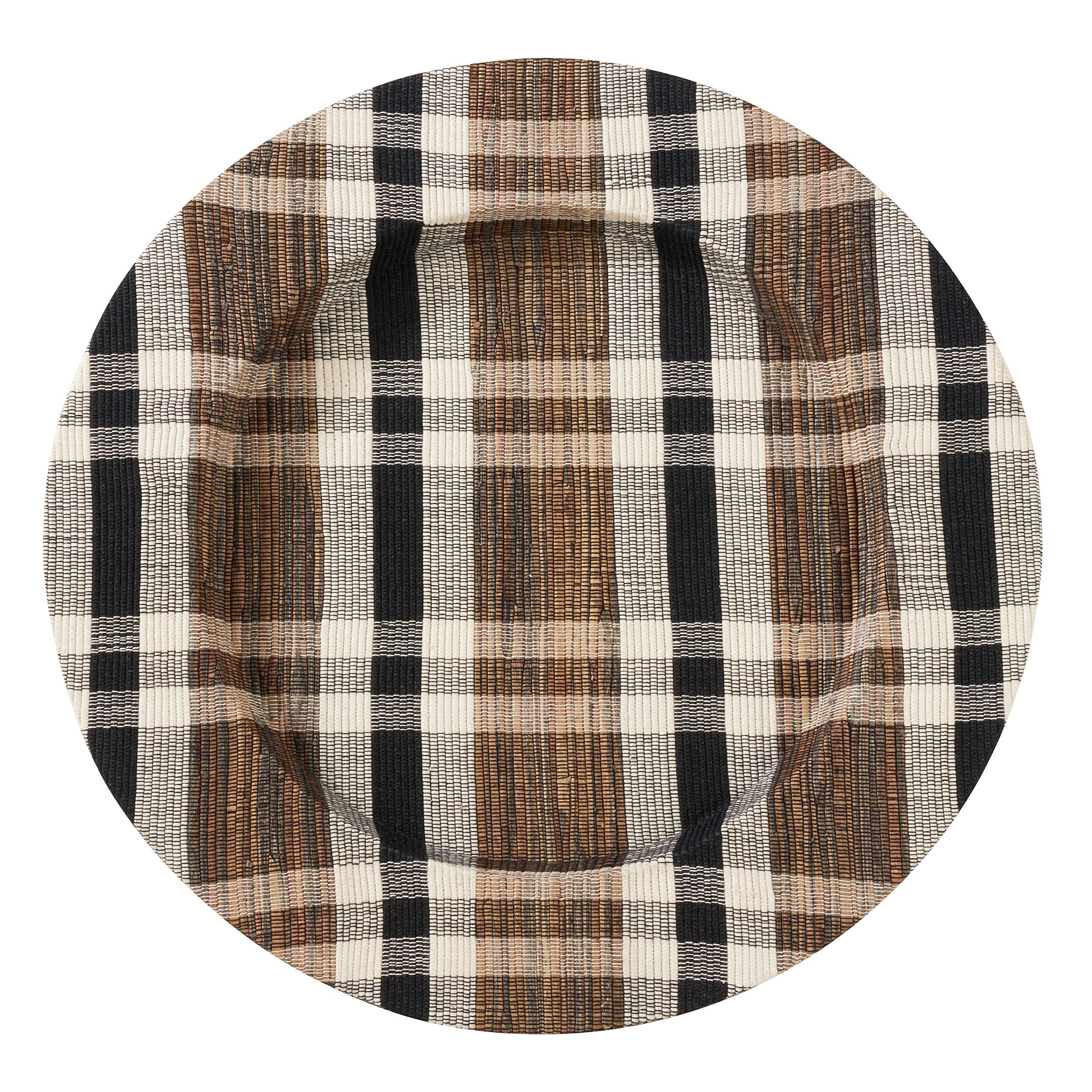 SARO LIFESTYLE CH805.N13R Kalama Collection - Juego de 4 placas cargadoras de jacinto de agua, color natural