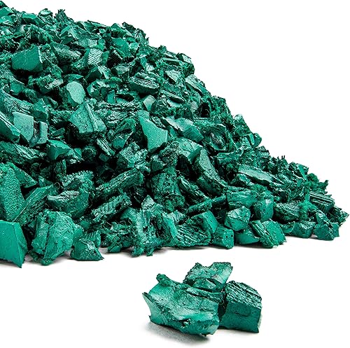 Playsafer - Cubierta protectora de goma para patios, columpios, zonas de juego y paisajismo, Verde