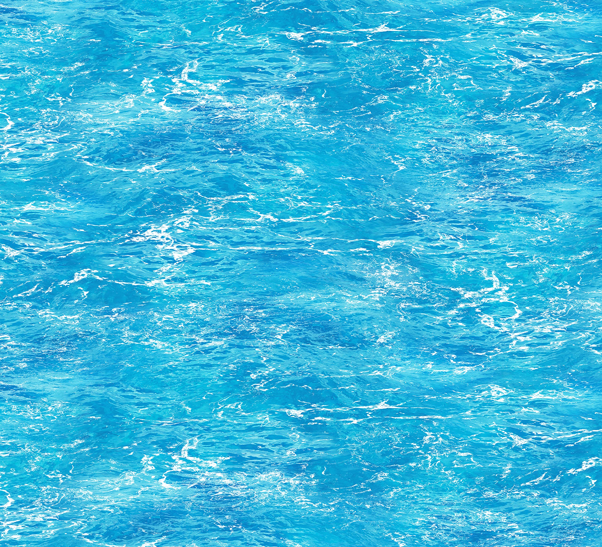 Timeless Treasures Beach Day Ocean Water 15 Yard Bolt, Blue