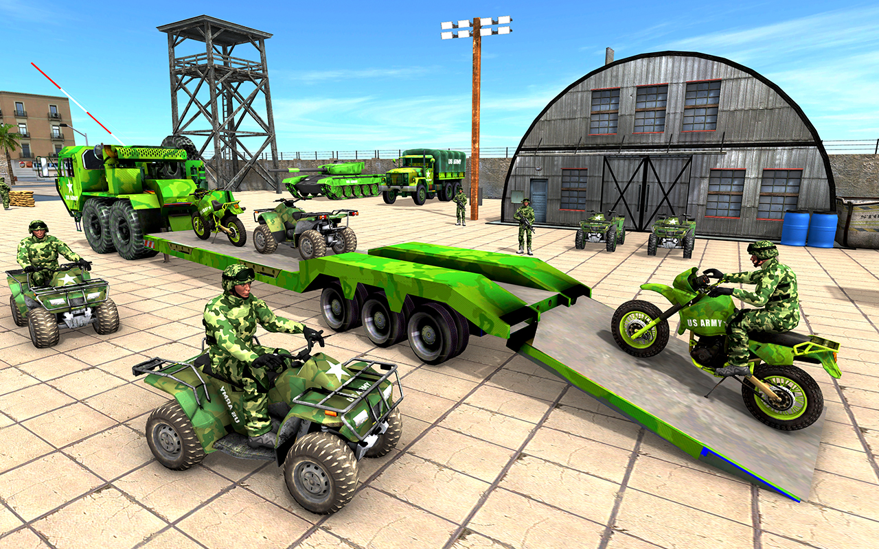 Caminhão de Transporte de Carga do Exército 3D - Aplicativo na Amazon ...