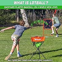 Vista 2 de GoSports LotBall Juego de Bate y Pelota de Béisbol para Patio Trasero - Juego de Béisbol de Plástico para Niños