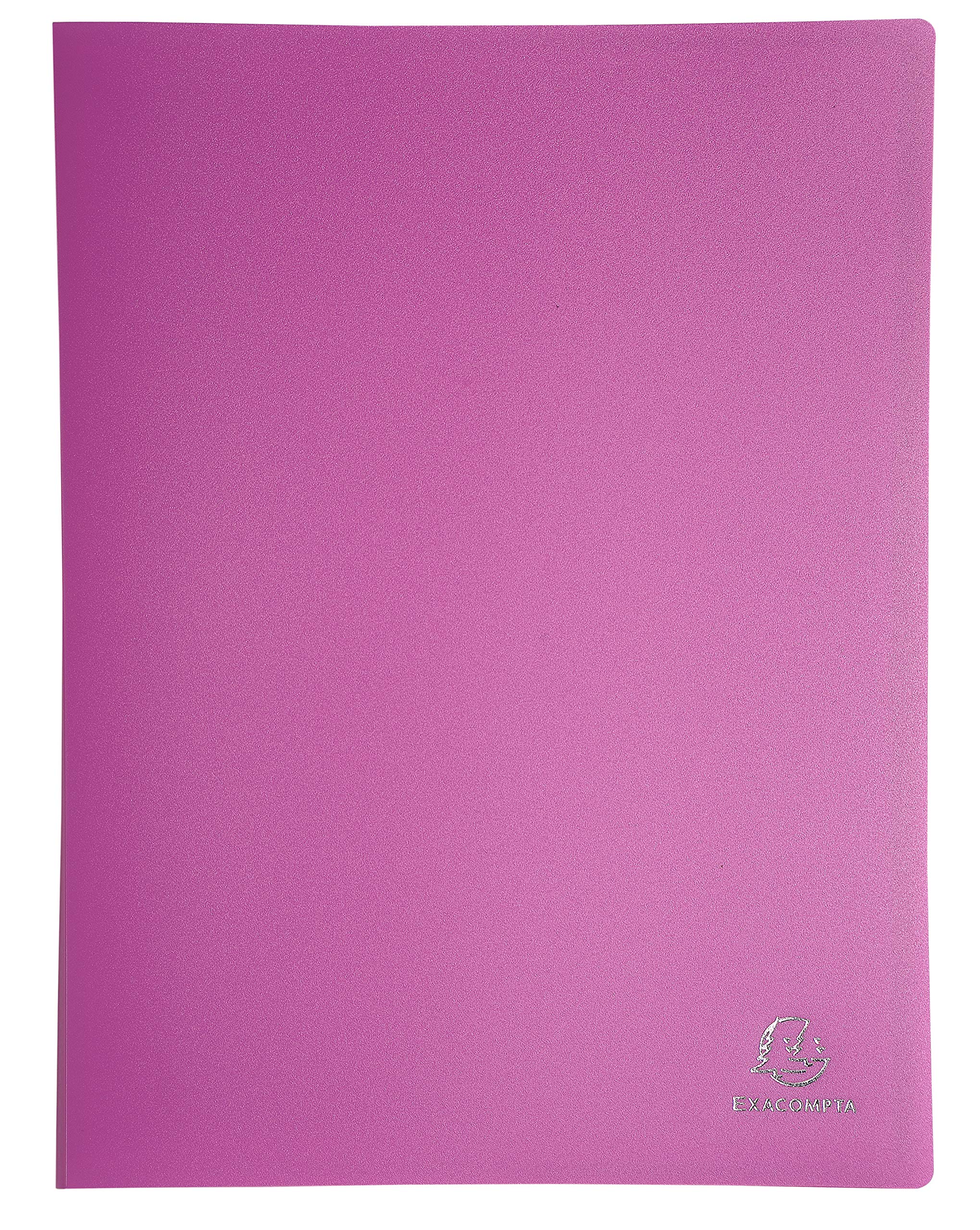 Exacompta 8880E - Lote de 8 carpetas de 80 fundas PVC, A4, multicolor