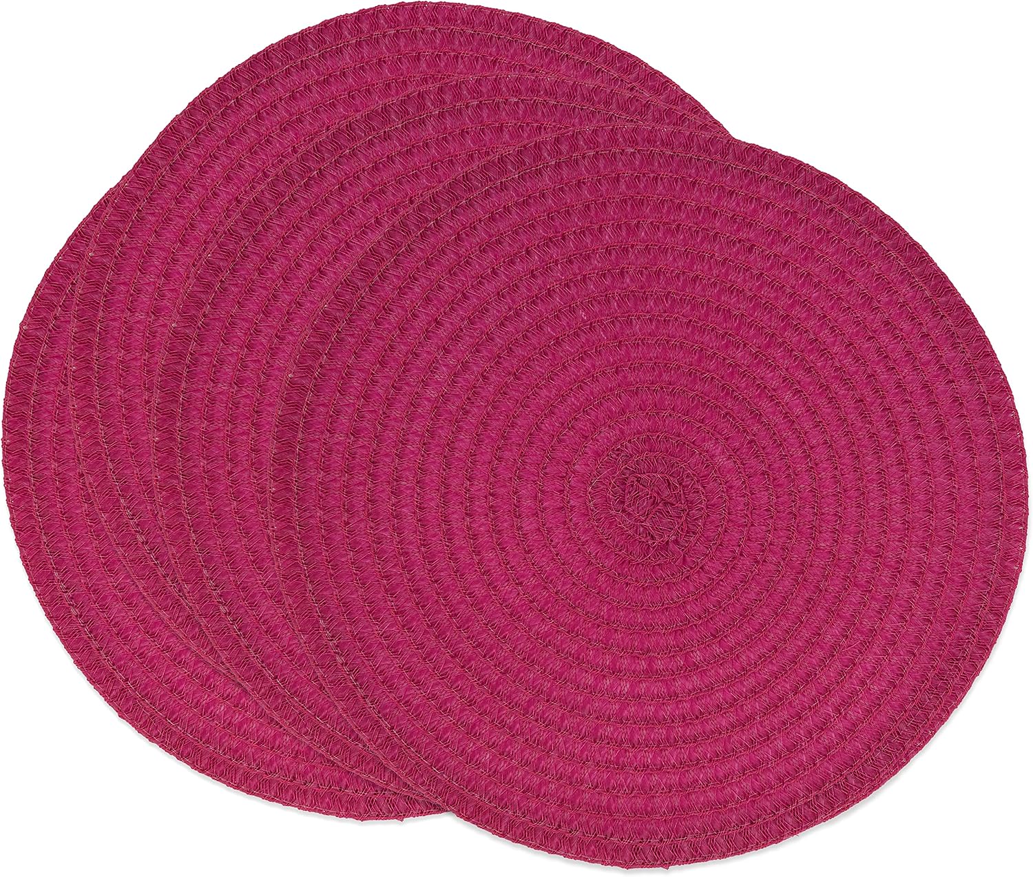 Round Design Placemats (Set of 4) Fuchsia