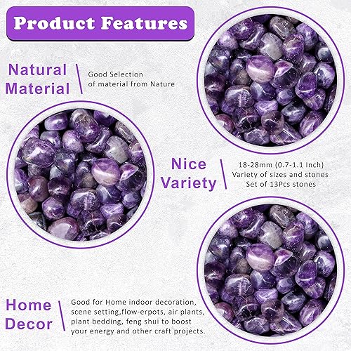 Miniatura 7 de Crocon Más de 800 quilates, 13 piezas de piedras y cristales de unakita a granel para chakras, reiki, cristales de equilibrio curativo, piedras