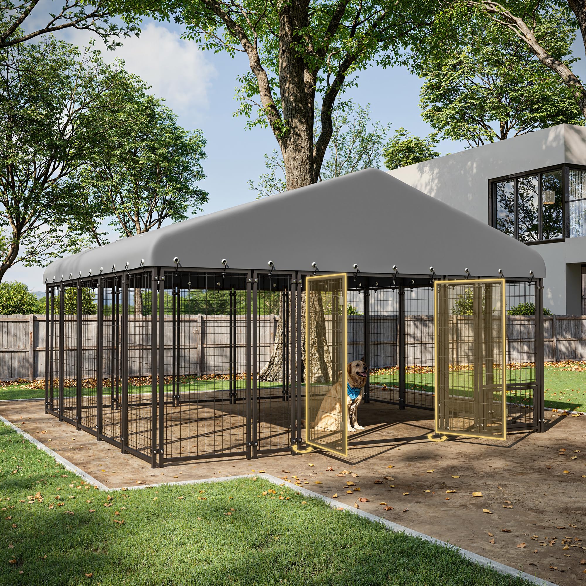 Muphyers 10x10 Double Door Kennel