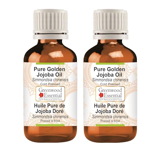 Huile de jojoba dorée Greenwood Essential 2x100ml pure et pressée à froid