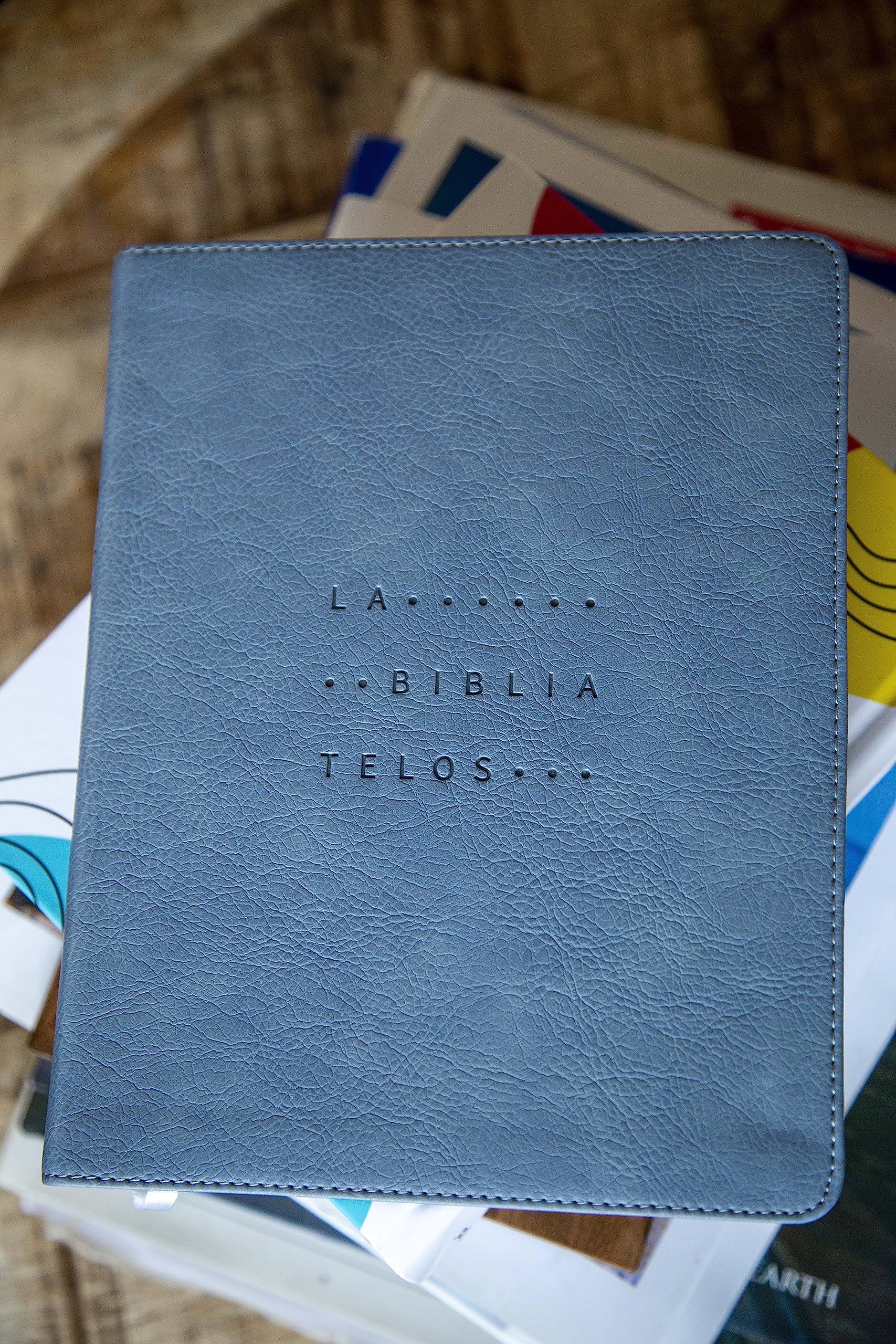 La Biblia Telos para Jóvenes: Nueva Version International, Gris, Leathersoft, Una guía para el estudiante a través de las Escrituras, Comfort Print