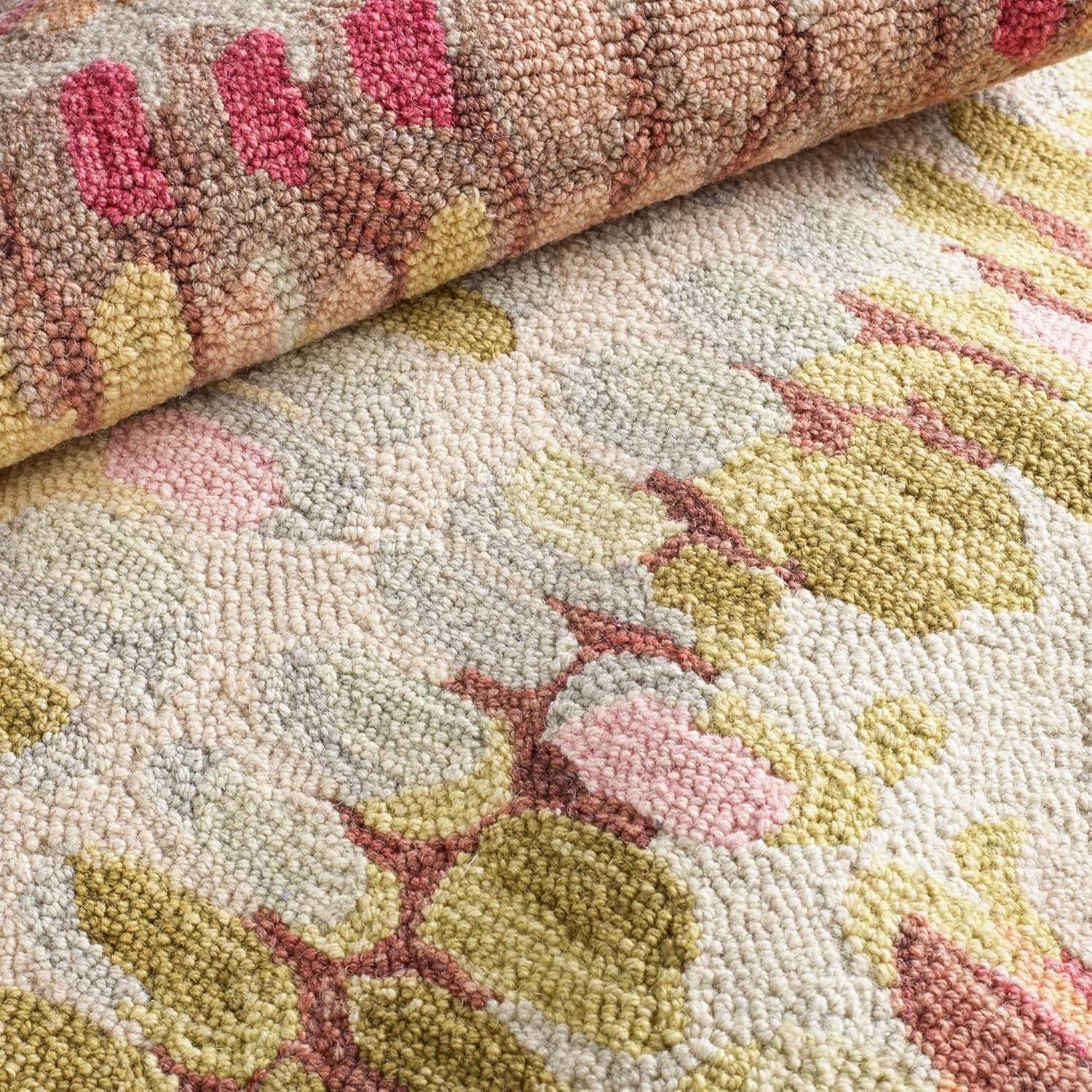 Dash and Albert Paint Chip, Pastel, 8'6" x 11'6", Hand Micro Hooked, Wool, Abstract, Soft and Cozy, High Traffic, Durable, Easy to Clean, Area Rug for Bedroom, Living Room, Dining, Den, Entryway