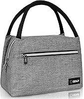 Vista 14 de OPUX, lonchera para mujeres, con aislamiento, bolsa de almuerzo para niñas, para el trabajo, adultos, escuela, pequeña bolsa reutilizable